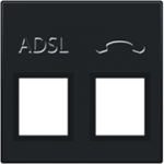 Set de finition répartiteur ADSL/VDSL RJ11 - anthracite coated